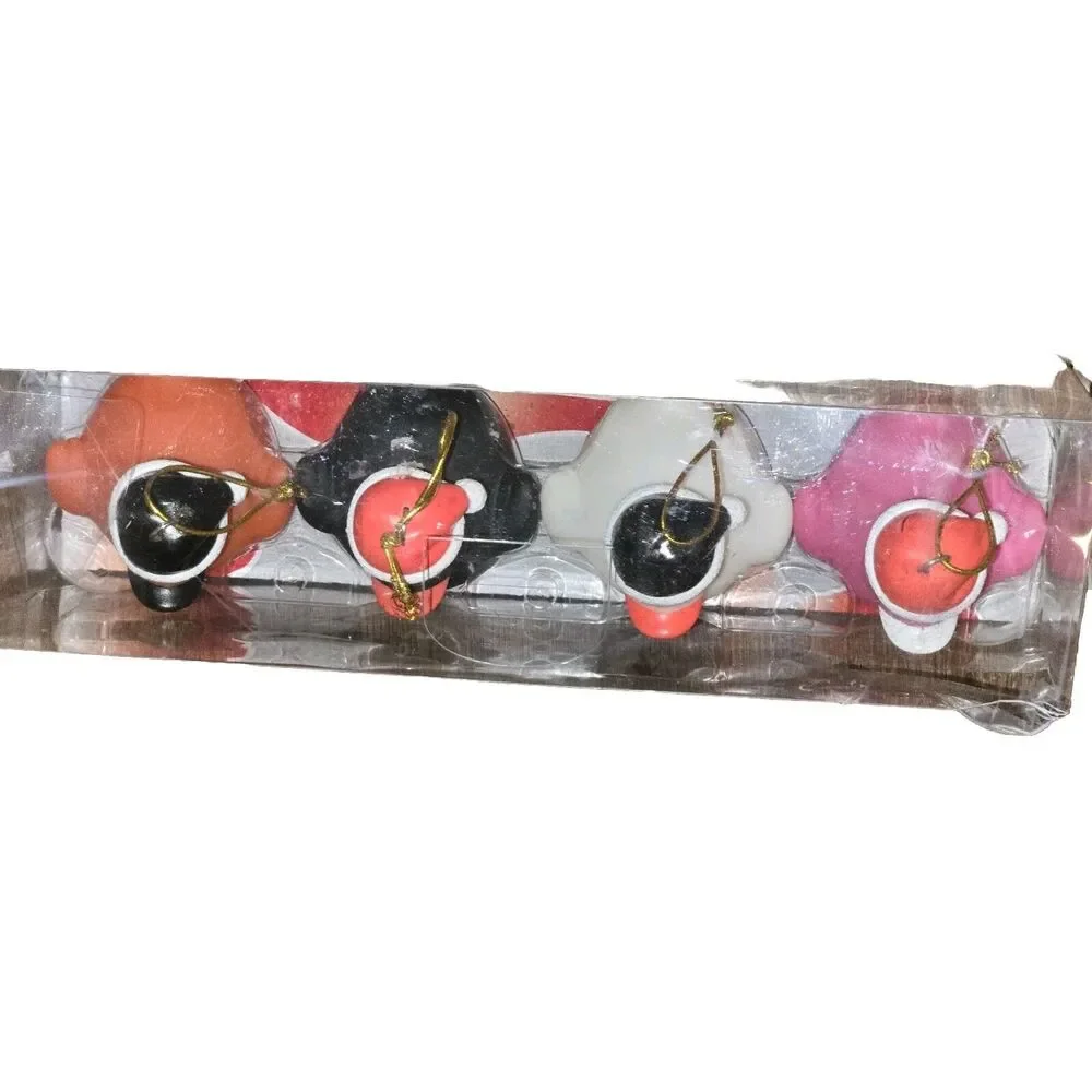 Pack Of 4 Vinyl Rubber Duck Christmas Ornaments Miami Marlins Baseball